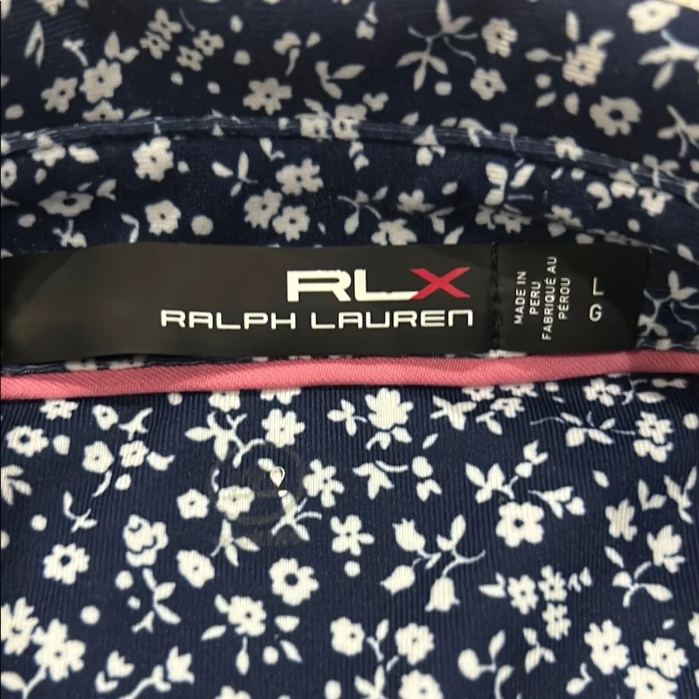Ralph Lauren Polo Blue White Micro Print - Picture 2 of 4